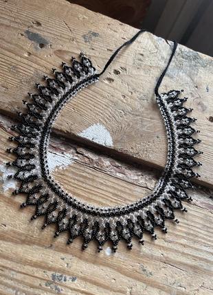 Силка колье из бисера