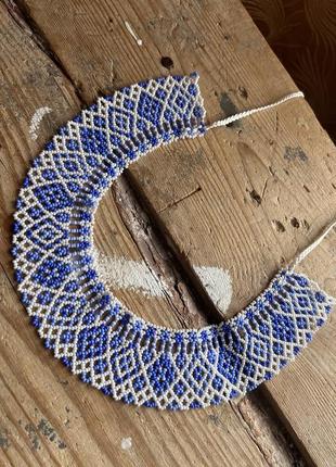 Силка колье из бисера