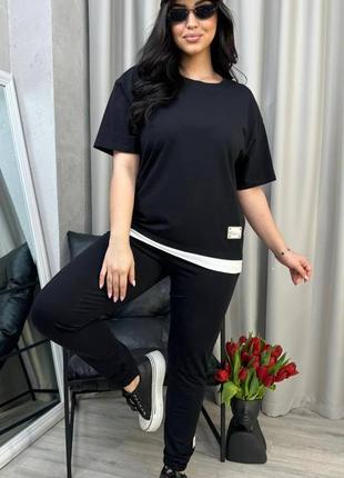 Женский прогулочный костюм весна/лето (большие размеры батал)