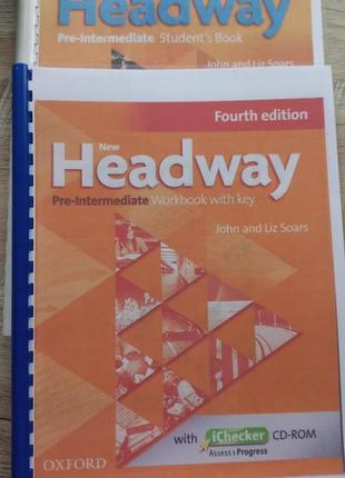 Headway 4th edition pre-intermediate комплект підручник + робочий зошит