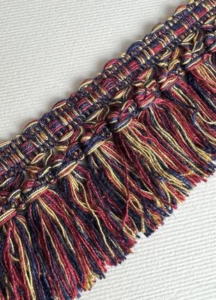 Кужево без еластана бахрама разноцветная марсал 55мм котон