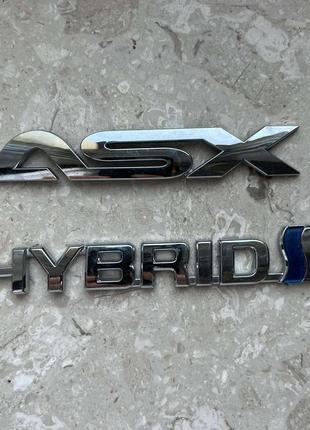 Емблема багажника емблема задньої кляпи mitsubishi hybrid asx 753740d050