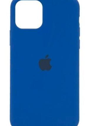Силіконовий чохол з мікрофіброю всередині iphone 11 pro max silicon case колір #03 royal blue