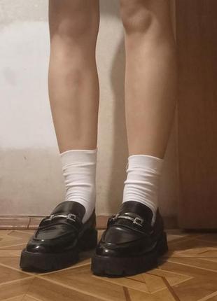 Лоферы женские reserved лаковые лакированные