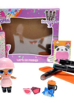 Лялька герой зі скетч-маркерами в коробці ey2412 р.18*16,5*6,5см