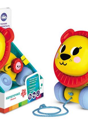 Каталка kids hits kh22/002, лев р-р 12,8*14,8*10,8 см, короб. 14,8*22,4*12,5 см