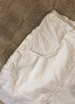 Ідеальні бавовняні білі шорти бермуди, розмір xs8 фото
