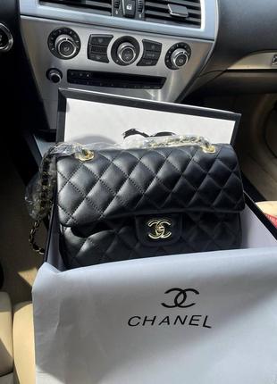 Сумка chanel  black gold premium2 фото