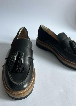 Лоферы clarks, кожа