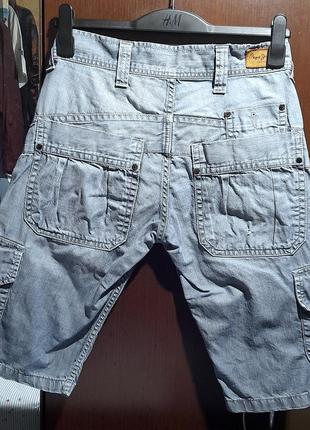 Стильные брендовые джинсовые бриджи, шорты карго.3 фото