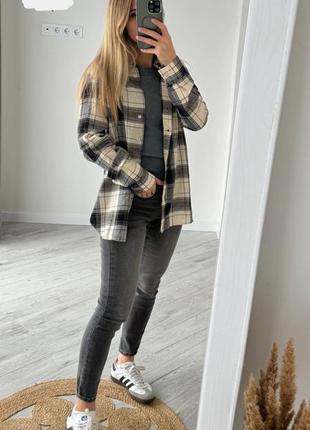 Рубашка в клетку primark / женская рубашка primark