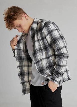 Чоловіча сорочка у клітинку, 7 кольорів