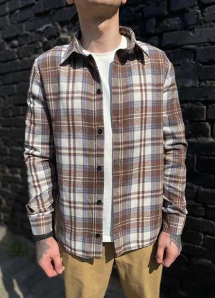 Чоловіча сорочка у клітинку, 7 кольорів