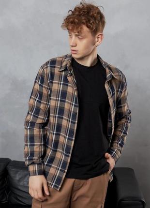 Чоловіча сорочка у клітинку, 7 кольорів