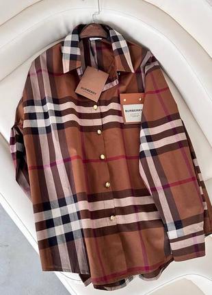 Рубашка в клетку в стиле burberry