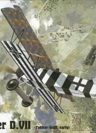 Roden 415 fokker d.vii германский истребитель-биплан 1917 сборная пластиковая модель в масштабе 1:48