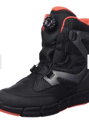Зимові черевики geox flexyper  black/orange р . 30., 372 фото