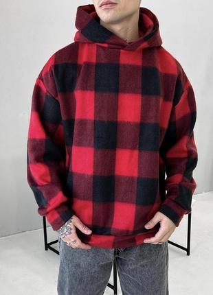 Тепле оверсайз худі polar з коміром-маскою