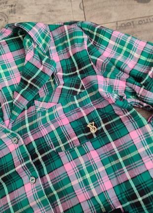 Victoria ́s victorias secret віктория сикрет піжама, костюм для дому flannel long pajama set6 фото