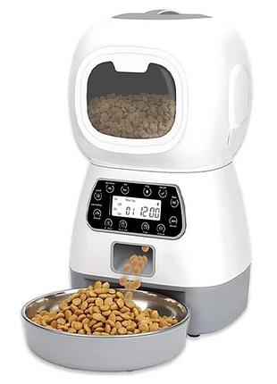 Годівниця автоматична для домашніх тварин 3.5л розумна, elf pet feeder