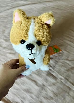 Игрушка плюшевая собака корги коржик детская мягкая новая