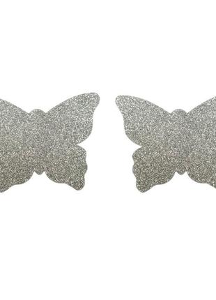 3-129 стікіні наліпки на груди блискучі метелики стикини наклейки на грудь блестящие бабочки