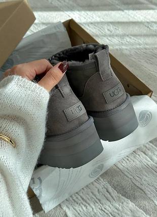 Уггі ugg ultra mini platform grey 7