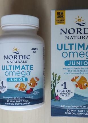 Nordic naturals  ultimate omega junior омега 3 для дітей