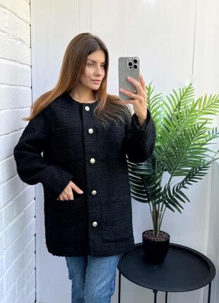 Стильный твидовый жакет
