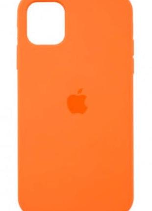 Силіконовий чохол із мікрофіброю всередині iphone 11 pro silicon case колір #42 apricot