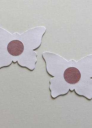 3-129 стікіні наліпки на груди блискучі метелики стикини наклейки на грудь блестящие бабочки3 фото