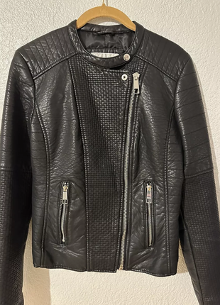 Guess los CA214 moto куртка зі штучної чорної шкіри