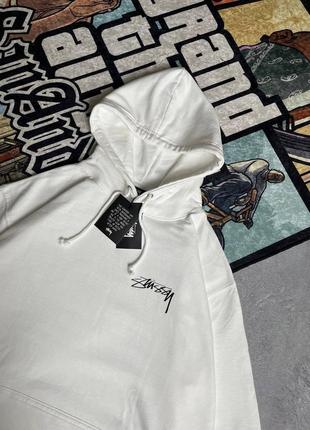 Худи стуху белое и розовое stussy