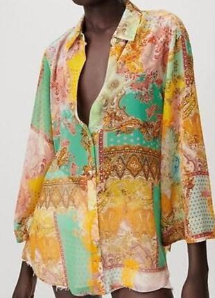 Шифоновая блуза из новых коллекций zara