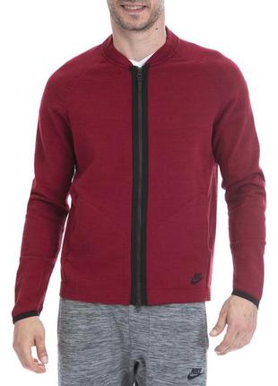 Свитшот на молнии бомбер nike runs knit размер m // кофта трикотажная куртка