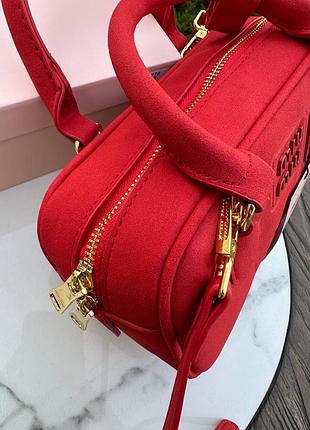 Сумка стиль miu miu arcadie замшевая с ручкой и ремнем5 фото