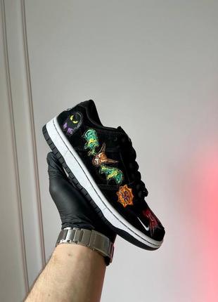 Брендовые мужские кроссовки nike dunk low pro sb x neckface ‘black* lastrd
