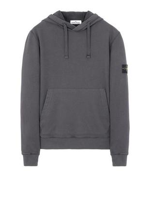 stone island 64120 hooded sweatshirt henley grey xxxl 4550 174816549 Long Sleeve Cotton Blend Shirt