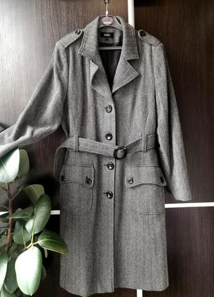 Шикарное, длинное пальто. шерсть. marks&spencer