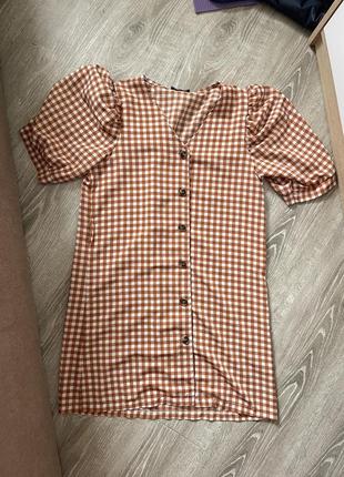 Платье в клетку