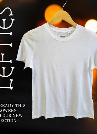 👕базовая белая футболка lefties р. xs-s