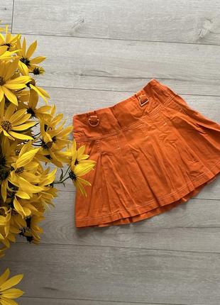 Помаранчева спідниця/трендова спідниця для дівчинки або маленький розмір