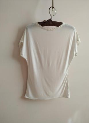 Блуза біла з бісером4 фото