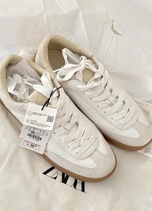 Zara -50% кеди шкіра замша 36, 37, 39рр
