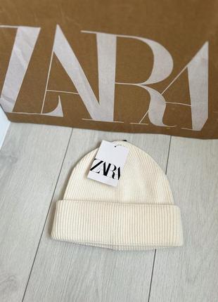Бавовняна шапка в рубчик zara
