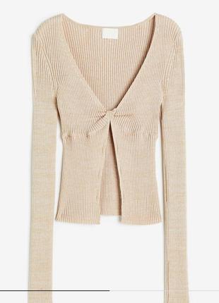 Брендова стильна кофта джемпер у рубчик h&m етикетка
