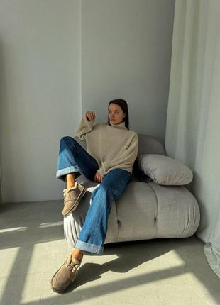 Коричневі моко жіночі зимові сноубутси зимові короткі черевики ботинки лофери туфлі з...