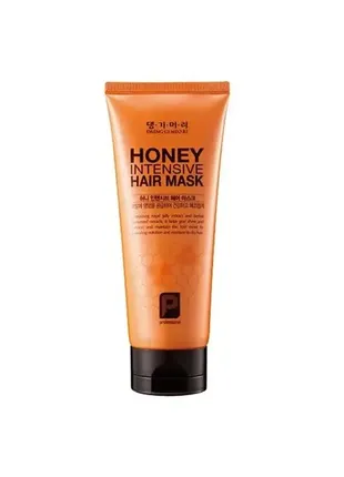 Маска відновлююча з медом для пошкодженого волосся Glow Mask Pouch ri honey intensive hair mask 150ml