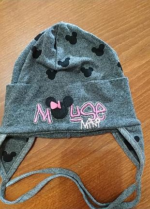 Шапочка на девочку mini maus