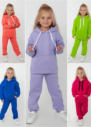 Теплый костюм на флисе детский
